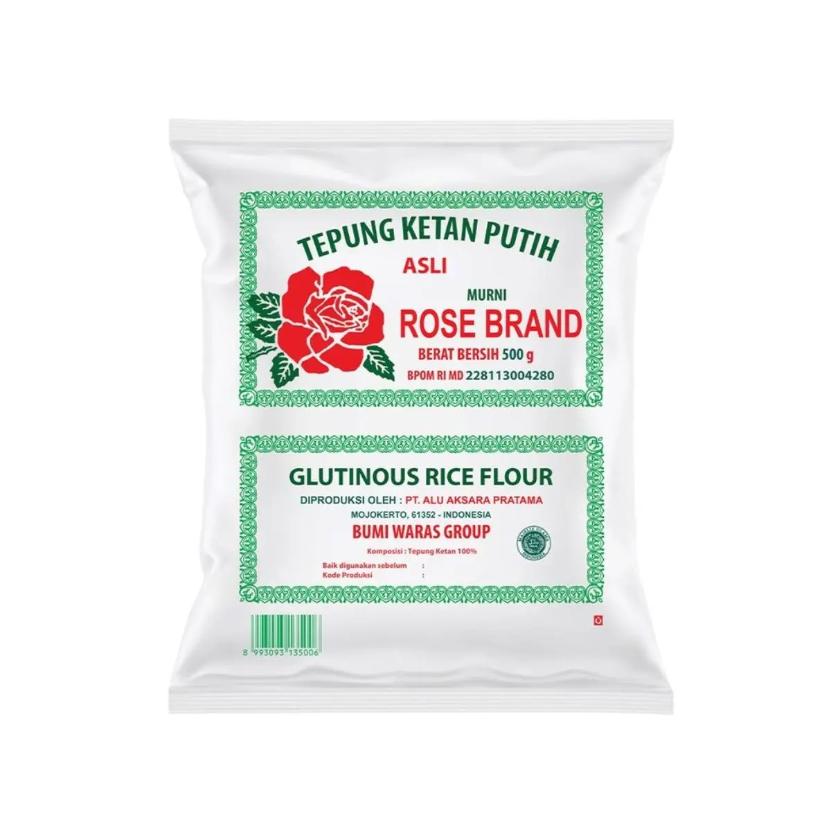 Tepung Ketan Rose Brand 500gr